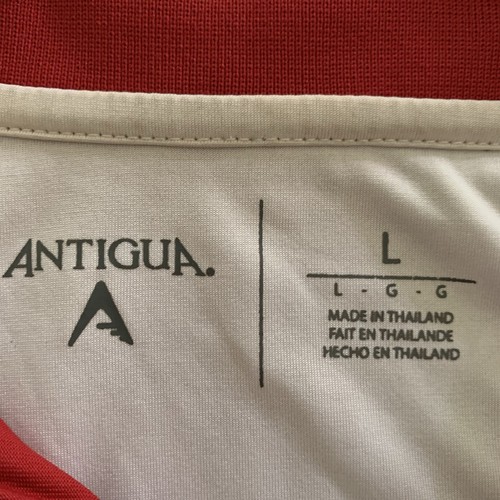 UGA Bulldogs Logo Antigua Herren rot gestreift Kurzarm Polo Größe Large - Bild 5 von 11