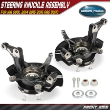 2x Front Steering Knuckle & Hub Bearing Assembly for Kia Soul 2014 2015 2016 GAS
