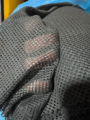Black Sport Mesh Netting by the Yard Mesh Pattern, 60" Wide MADE IN THE USA - Picture 3 of 4