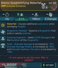 Borderlands 4  WATERFALL ATOMIC SPAGHETTIFYING KINETIC PS5/XBOX/PC