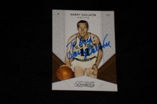 HOF HARRY GALLATIN 2009-10 PANINI SIGNED AUTOGRAPHED CARD #77 KNICKS 319/399