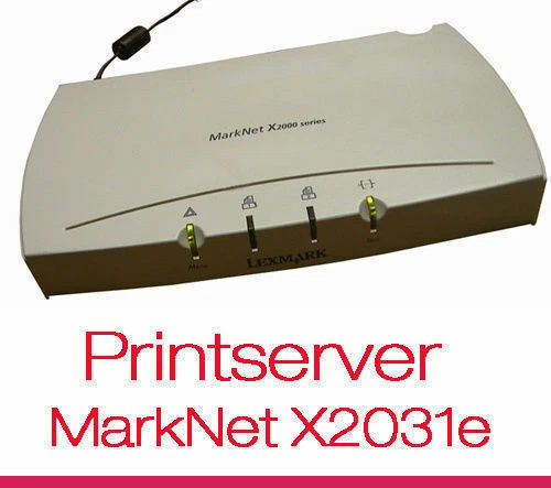 PRINTSERVER LEXMARK MARKNET X2000 X2031e 4034-324 PARALLEL DRUCKER ÜBER NETZWERK