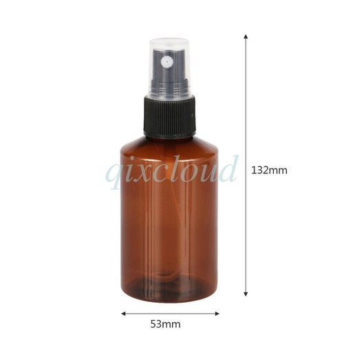 50ml 100ml 150ml 200ml Empty Plastic Fine Mist Pump Spray Bottle Container Amber - Picture 8 of 14