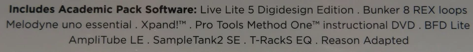 NEW Pro Tools Academic Pack Software For Qualified M-Audio Peripherals | SEALED - Image 2 of 4