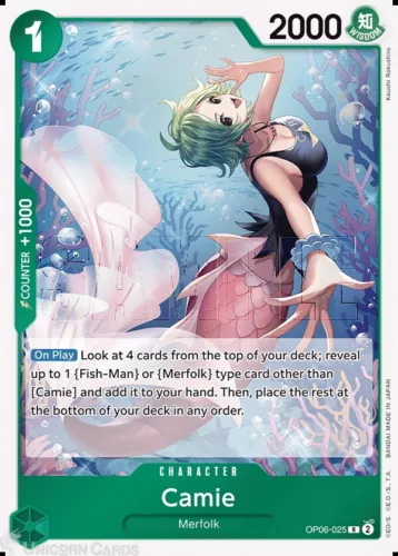 OP06-025 Camie : Rare One Piece English TCG Card : OP06: Wings Of The Captain