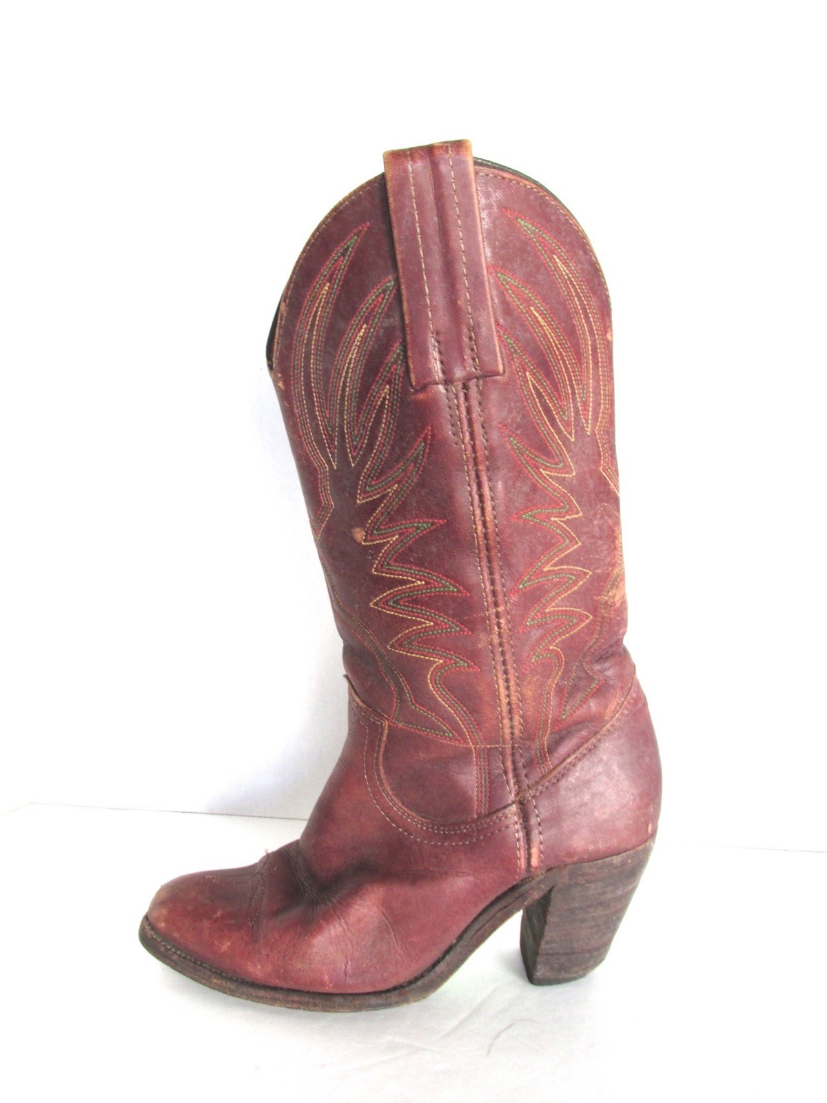 Vintage FRYE Farbeful Stitched Shorty Cowboy Cowgirl Stiefel 5.5 6 ESTIMATE Vintage FRYE Farbeful Stitched Shorty Cowboy Cowgirl Stiefel 5.5 6 ESTIMATE