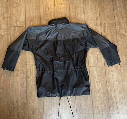 Arco Essentials Mens Hidden Hood Rain Coat Black Grey XL - Picture 5 of 11