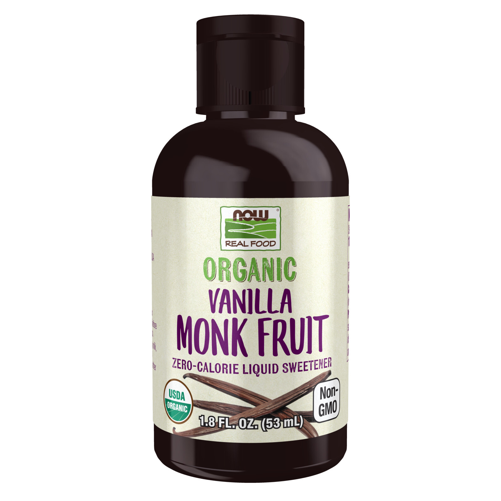 Жидкая органическая ваниль NOW FOODS Monk Fruit 1,8 жидких унции