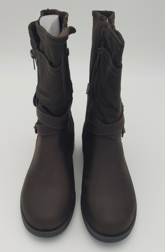 Neu Torrid braune Damen-Motorradstiefel mit doppelter Schnalle Größe 9 - Bild 1 von 7