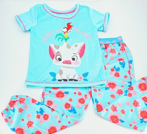 Disney Moana Pajamas Set Pua Pig Hei Hei Chicken Girls PJ Kids Sleepwear Tops  - Picture 1 of 6