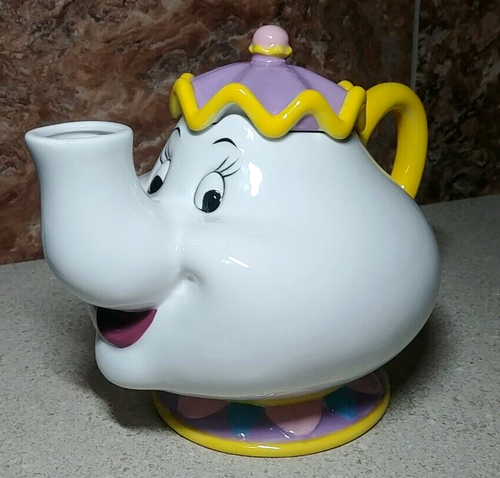 Vandor Beauty and the Beast  Mrs. Potts  Sculpted Ceramic Teapot  MINT IN BOX - Picture 1 of 9