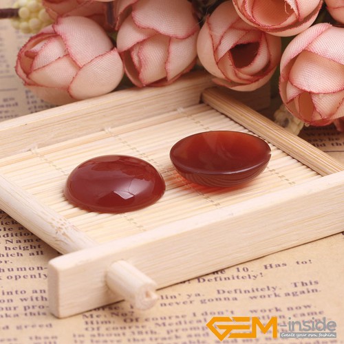 Natural Carnelian CAB Cabochon Stone Loose Beads For Jewellery Making 5 Pcs UK - Picture 36 of 52