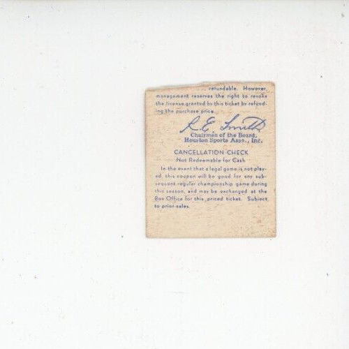 Boleto de boleto 27 de abril 1965 Mets de Nueva York vs Houston Astros béisbol profesional - Imagen 2 de 2