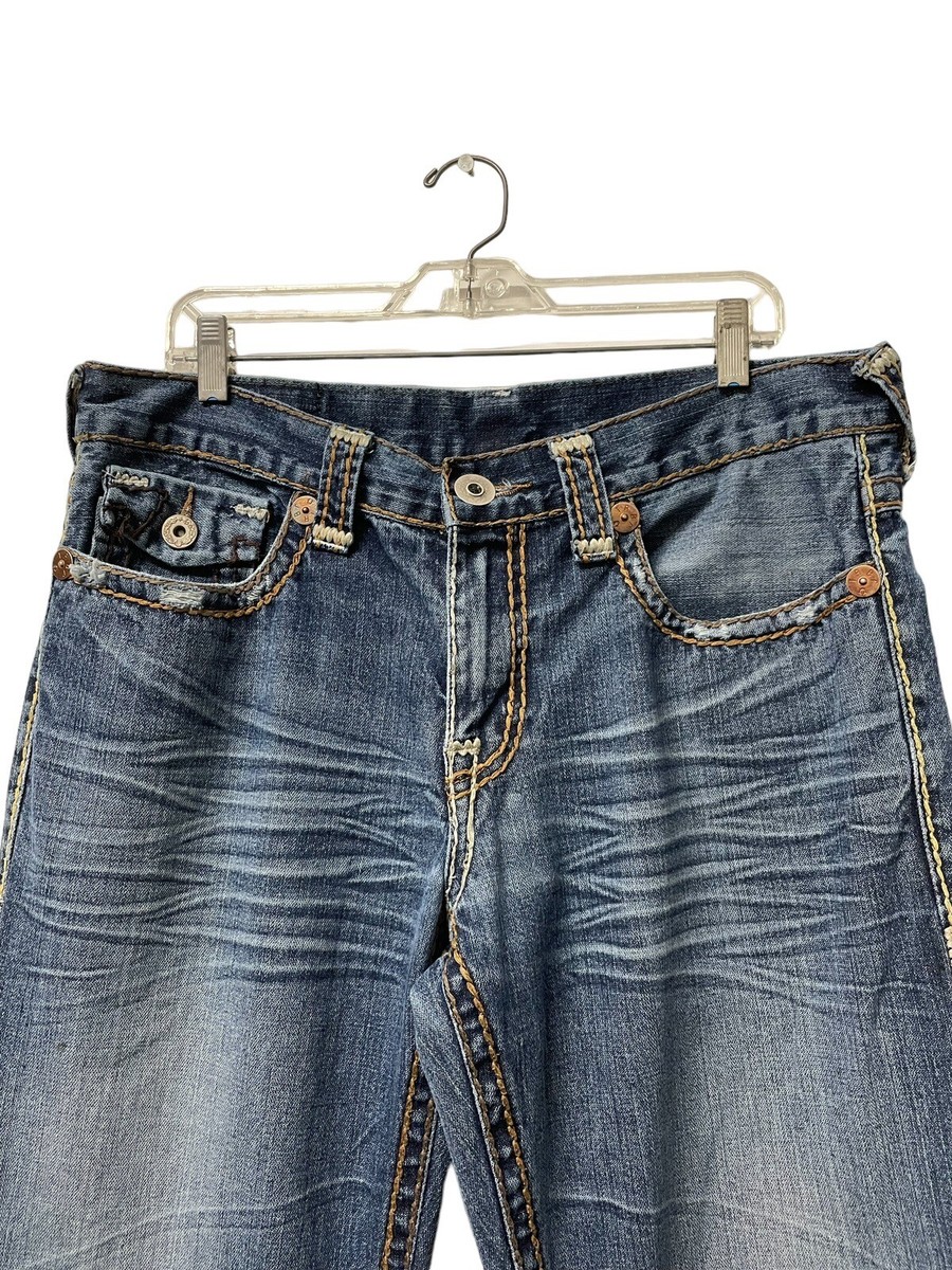 True Religion World Tour Billy Super T Bootcut Thick Stitch