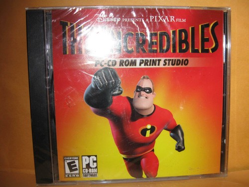 NEW & SEALED Disney THE INCREDIBLES PC-CD Rom Print Studio Pixar - Picture 1 of 4