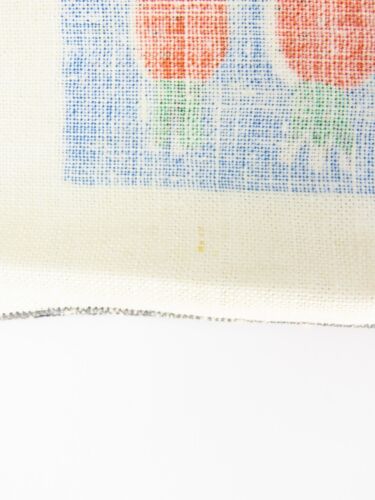 4 VTG Mid Century Hand Printed Placemats Wine Vegetables Linen Poland - Picture 7 of 14