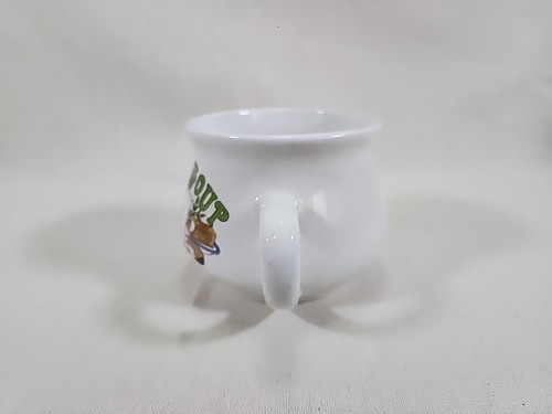 Vintage Zwiebelsuppe Rezept Keramik Becher Tasse Schüssel mit Henkel gebraucht - Bild 2 von 7