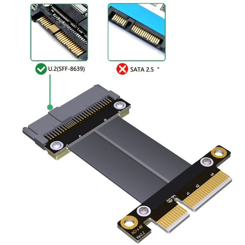 Riser U.2 Interface to PCI-E 3.0 x4 SFF-8639 for NVMe Transfer - Afbeelding 4 van 7