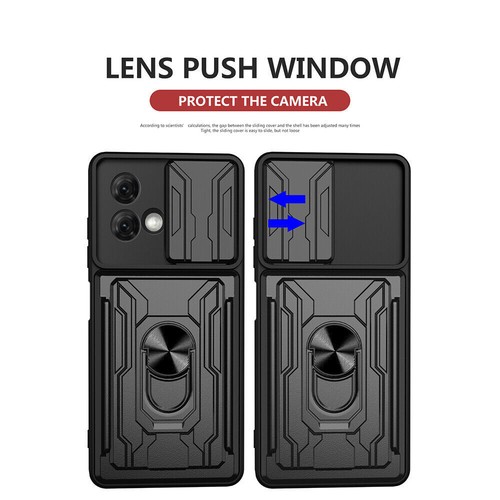 For Motorola Moto Edge 50 NEO G85 G55 5G Card Ring Stand Slide Camera Phone Case - Picture 10 of 17