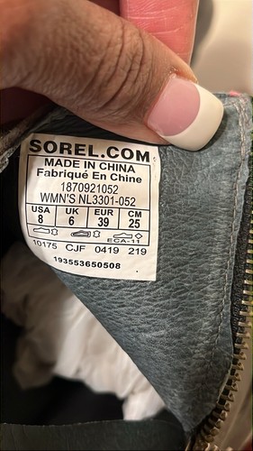 SOREL Blake Leather Waterproof Chelsea Heeled Bootie Size 8 - Picture 16 of 17