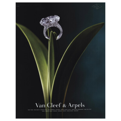 2004 Van Cleef & Arpels: Diamond Ring Vintage Print Ad