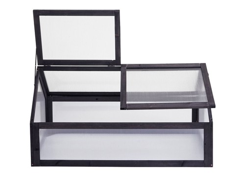B-Ware Frühbeet MCW-J45, Gewächshaus, stufenlos verstellbar 108x57x54 anthrazit - Bild 3 von 7