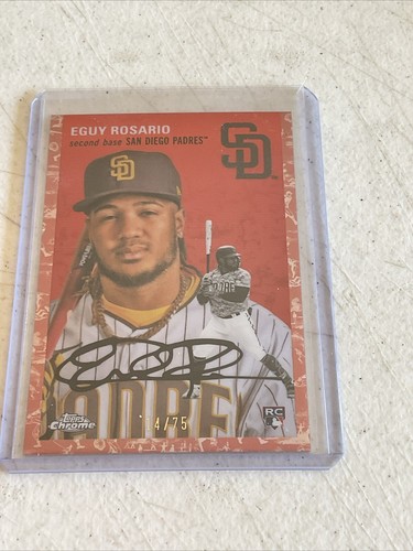 2023 Topps Cromo Eguy Rosario Oro Rosa #/75 Padres