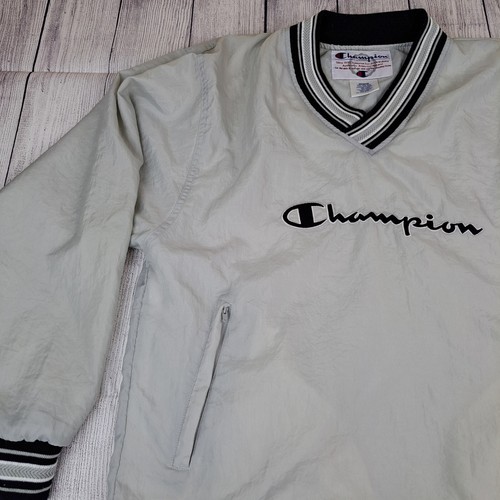 Vintage Authentic Champion Mens Medium Pullover Windbreaker Jacket Coat - Picture 12 of 22
