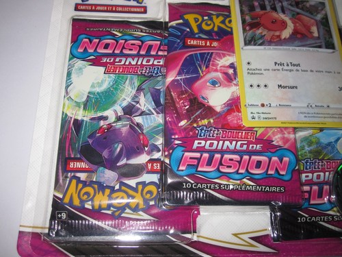 POKEMON UPSIDE ERROR DEFAULT RAREST POING DE FUSION FIST TRIPACK FRENCH PACKS - Picture 3 of 7