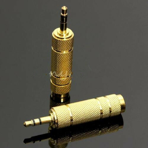 2Pcs 3.5mm Male to 6.5mm Female Plug Stereo Audio Adapter Converter Headphone F - Picture 7 of 7