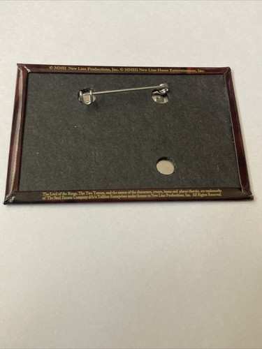 Herr der Ringe LOTR Legolas zwei Türme Charakter Film Promo Pin Knopf - Bild 2 von 6