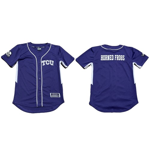 Nike Dri-Fit NCAA TCU Horned Frogs Baseball Jersey Size XL