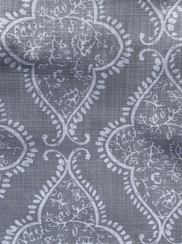Tahari Window Panels, Set of 2 Grey And White Curtains 52 X 96 Inches - Bild 3 von 4