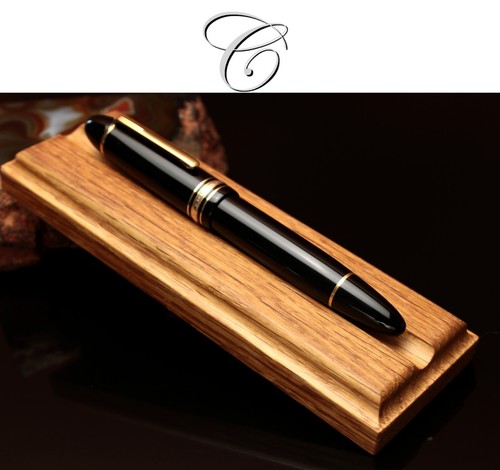 Stiftablage aus Eiche für 1 Schreibgerät | Füller Ablageschale Holz | Pen Tray - Picture 1 of 4