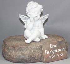Angel Urn Ashes Human Cremation Keepsake Memorial Large Funeral Box Personalized