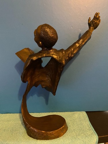 "MARK HOPKINS BRONCE ""POR LA PALABRA~"12""X9" - Imagen 5 de 8