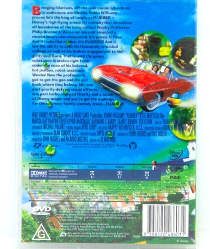 DVD - Flubber (Walt Disney) starring Robin Williams & Ted Levine - Picture 2 of 2