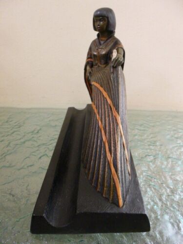 Mahogany Princess Figurine Pen Holder Desk Tidy No.631221 Parastone Enesco 1999 - Foto 4 di 8