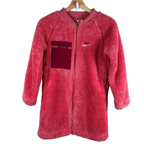 Nike Sportswear Big Kids' (Girls') Winterized Faux Fur Jacket Size Small