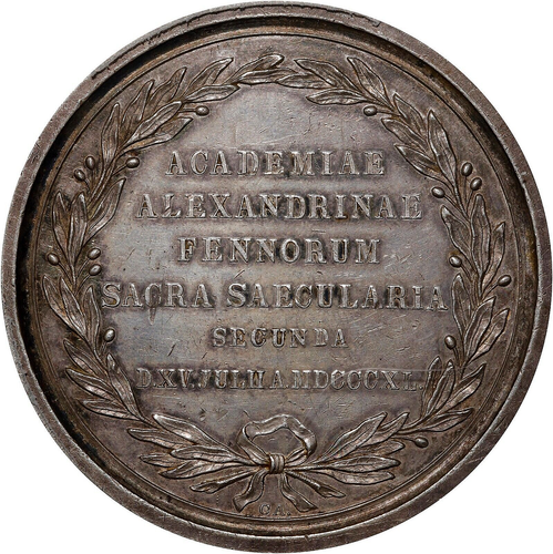 1840 RUSSIA NICHOLAS I 200TH ANNIVERSARY IMPERIAL ALEXANDER UNIVERSITY PCGS SP53 - Picture 2 of 5