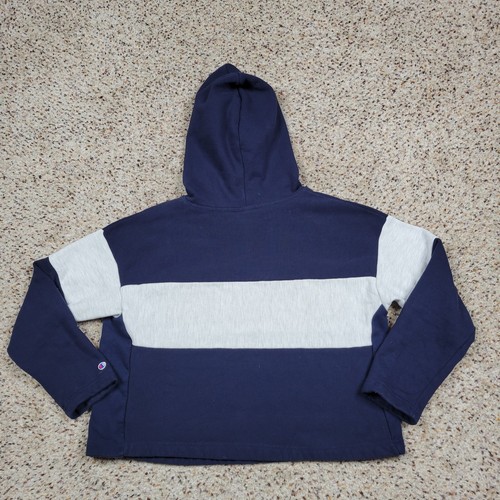 Syracuse Orange Hoodie Womens Small Blue Champion Reverse Weave Football Cropped - Picture 10 of 12