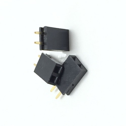 100pcs New Single Row 1x2 pins 2.54mm Pitch Female Header straight  - Picture 4 of 4