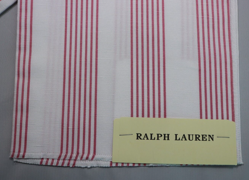 RALPH LAUREN  24"X26" FABRIC REMNANT "HOWELL STRIPE" CONCH INDIA ! - Picture 2 of 4