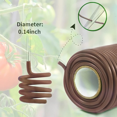 Soft Plant Ties Rubber 65.6' Waterproof Reusable Support for Garden Office - Picture 5 of 9