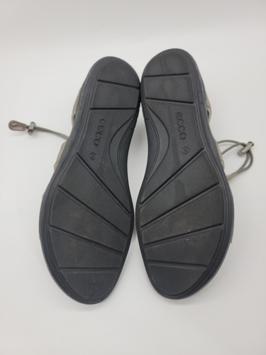 Ecco Sandals Jab Toggle Metallic Silver Slingback Shoe Comfort Women's Size 41 - Picture 7 of 8