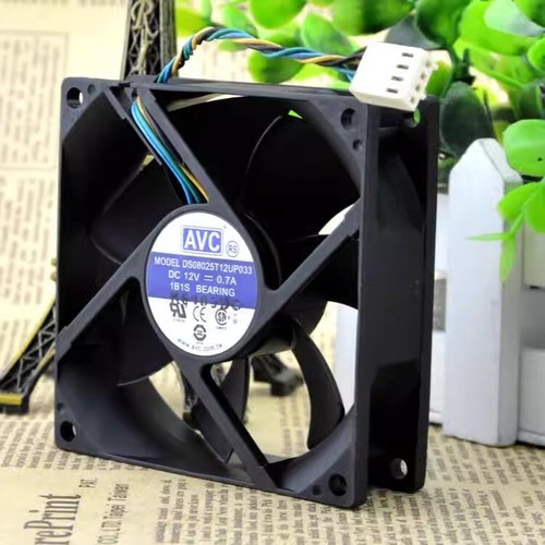 AVC DS08025T12UP033 8025 12V 0.7A 8cm 4-Wire Cooling Fan - Picture 2 of 4