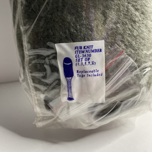 Deluxe Fairway Wood Covers Gray Fur Knit Head Cover new old stock - Picture 3 of 9