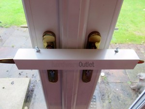 Details About 35300 Patio French Double Door Security Lock White Thumbscrew Wing Nut