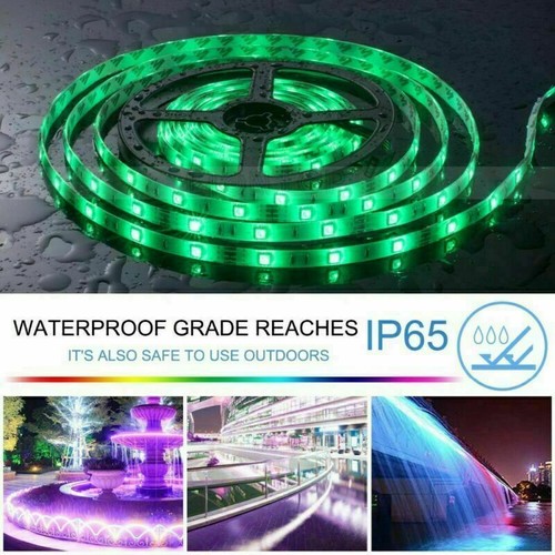 LED Strip Light 5050 SMD RGB 60Leds/m Waterproof WIFI/ IR Controller 12V 10-20M - Picture 6 of 92