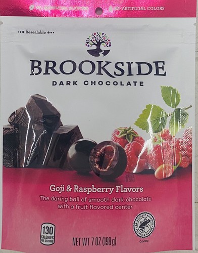Bolsa Brookside chocolate oscuro sabores de goji y frambuesa 7 OZ - Imagen 1 de 2